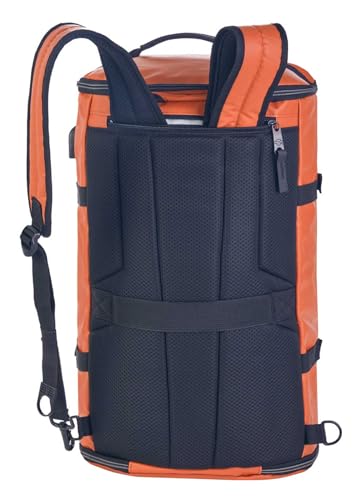 Harley-Davidson Water-Resistant Travel Hybrid Duffel Bag/Backpack - Vintage Rust