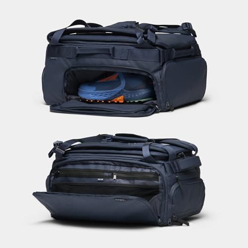 NOMATIC 30L Travel Bag- Convertible Duffel/Backpack, Carry-on Size for Airplane Travel, Everyday Use Laptop Bag, TSA Compliant Navy Backpack