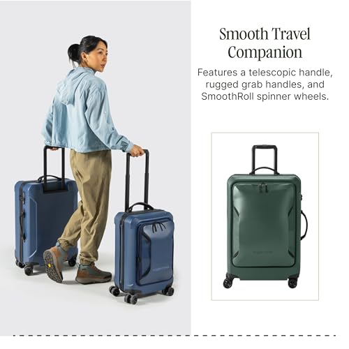 Eagle Creek Tarmac 4-Wheel 29" Luggage - Durable Rolling Suitcase for Secure Luggage - Telescoping Handle - Locking Zipper - Ample Storage Capacity - User-Friendly Design - Duck Green