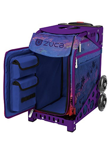 ZUCA "Island Life Sport Insert Bag, Purple Frame with Flashing Wheels