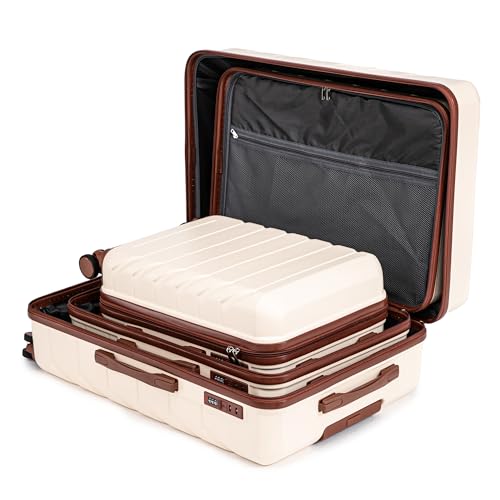 3-Piece ABS Hardshell Suitcase Set Lightweight, Tough & Scratch-Resistant