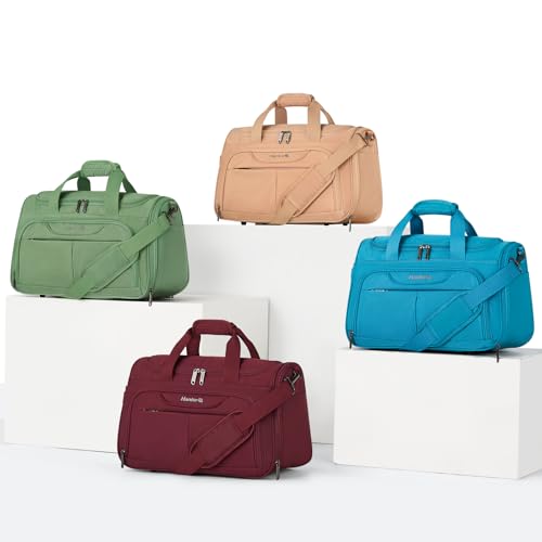 Hanke Underseat Carry On luggage Bags for Travel, Foldable Travel Bags for Women, Soft Lightweight Personal Item Travel Bag Small Carry On Bags for Airplanes, Travel Tote Bags for Women Men. Green