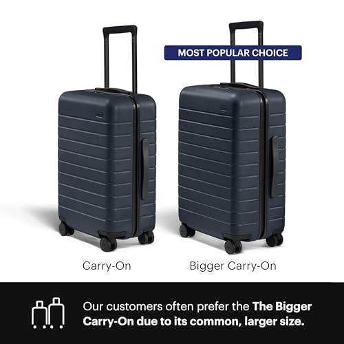 Away Carry-On Luggage - 22-Inch Lightweight Hardside Suitcase with 360° Spinner Wheels, Interior Compression System, TSA-Approved Lock - Navy Blue