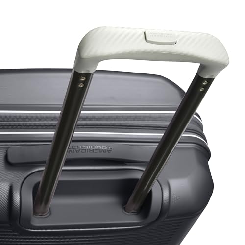 American Tourister Stratum 2.0 Expandable Hardside Luggage with Spinner Wheels, Charcoal, 3-Piece Set (20/24/28)