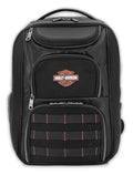 Harley-Davidson Storm 3D Rubber Bar & Shield Logo Rugged Backpack, Black
