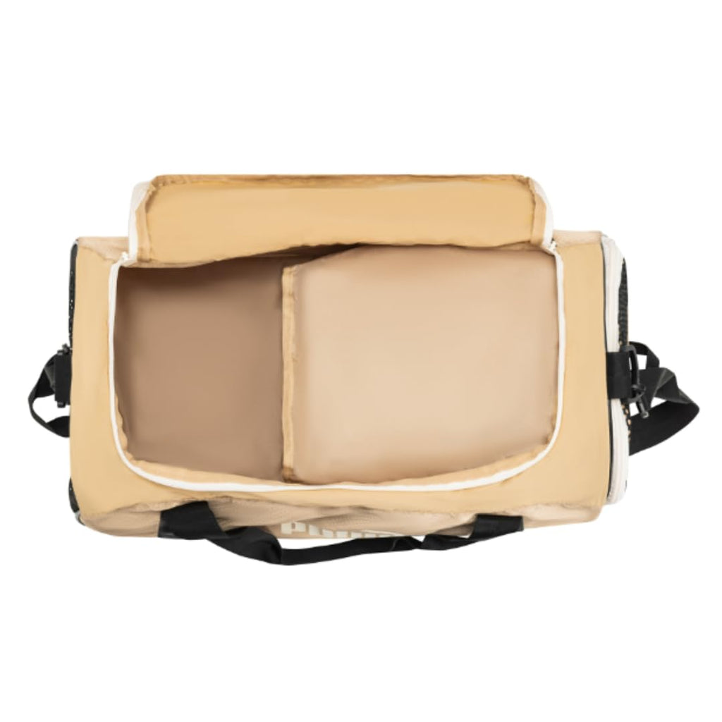 PUMA unisex adult Evercat Accelerator Duffel Bags, Tan/Gold, One-Size US