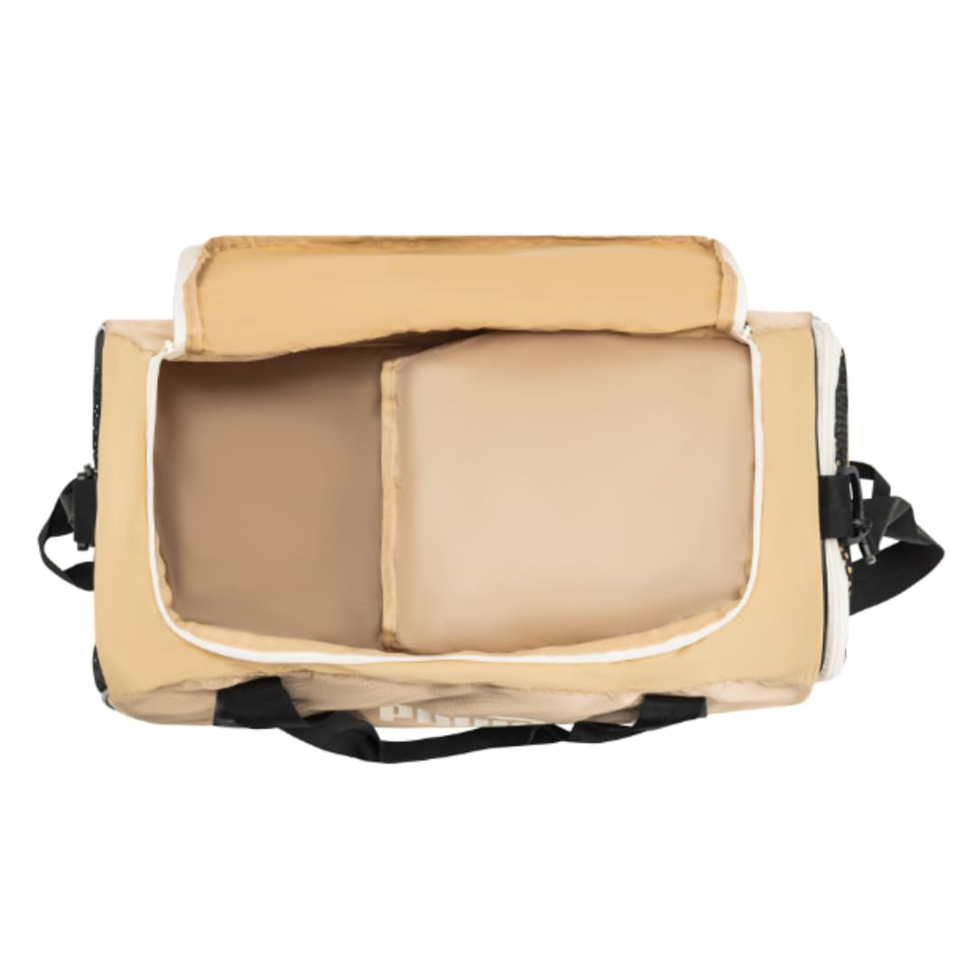 PUMA unisex adult Evercat Accelerator Duffel Bags, Tan/Gold, One-Size US
