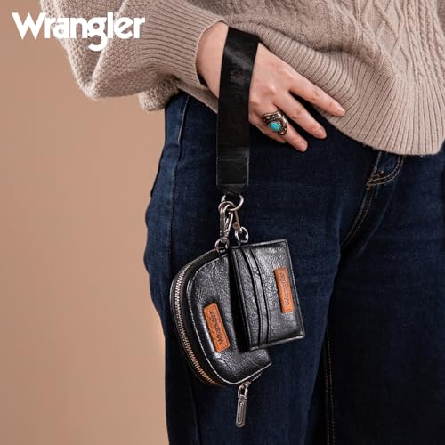 Wrangler Duffel Bag Large Weekender Bag and KeyChain Wallet Wristlet Wallet