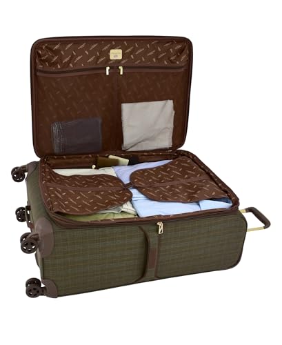 London Fog Brentwood IV 29" Expandable Spinner Softside Suitcase, Sedona Bronze