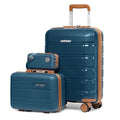 Joyway 20 Inch Carry On Luggage with TSA Lock, Durable Hardshell Suitcase for Travel, Unisex Checked Set for Men and Women Dark Blue