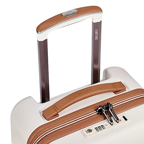 DELSEY PARIS Chatelet Air 2.0 - Hardside Carry-On Luggage 19 Inch - 360° Spinner Wheels - TSA Lock - USB Port - 10-Year Warranty - Lightweight Polycarbonate Travel Suitcase, Angora