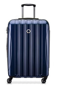 DELSEY PARIS Helium Aero Hardside Expandable Luggage with Spinner Wheels, Blue Cobalt, Checked-Medium 24 Inch