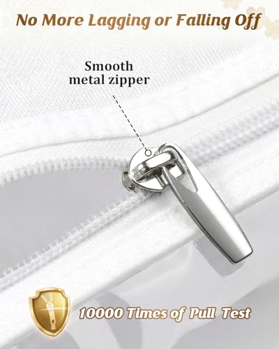 MISSLO Portable 70" Wedding Dress Garment Bag with Bride Tote Bag 8'' Gusseted Dress Bags for Gowns Long 4 Pockets Dress Cover for Women, White
