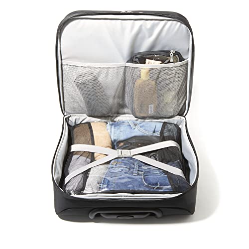 Baggallini 2 Wheel Tote Luggage - Lightweight Travel Weekender Carry-On