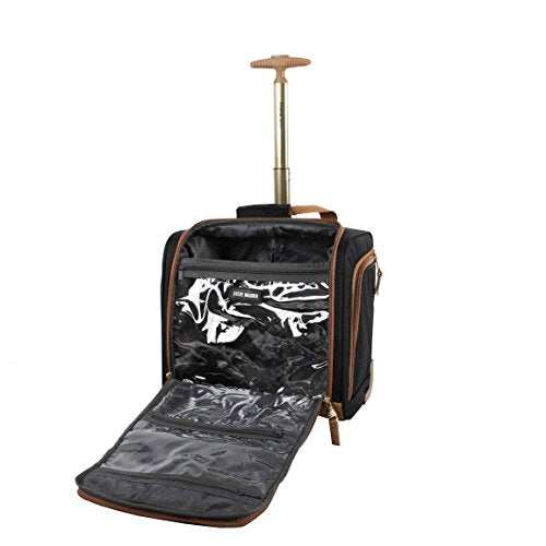 Steve Madden Designer Luggage Collection - 3 Piece Softside Expandable Lightweight Spinner Suitcase Set - Travel Set Includes an Under Seat Bag, 20-Inch Carry on and 28-Inch Checked Suitcase, Harlo