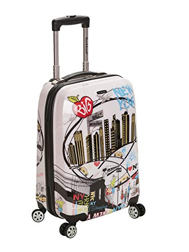 Rockland Departure Hardside Spinner Wheel Luggage, New York, Carry-On 20-Inch