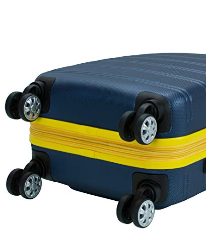 Rockland Melbourne Hardside Expandable Spinner Wheel Luggage, Carry-On 20", Navy