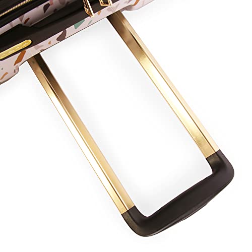 BEBE Women's Luggage Hardside Spinner, Beige, Check-in 29''