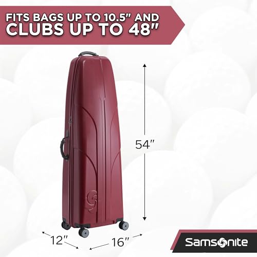 Samsonite Tour Classic Golf Hard Case Golf Travel Bag, Lightweight & Durable ABS Shell, 360 Degree Multi-Directional Wheels