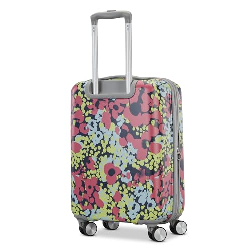 American Tourister Moonlight II Hardside Expandable Luggage with Spinner Wheels, Poppy Pattern, Carry-On 20-Inch