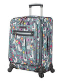 Lily Bloom Luggage Carry On Expandable Design Pattern Suitcase For Woman With Spinner Wheels (Llama Mama, 20in)
