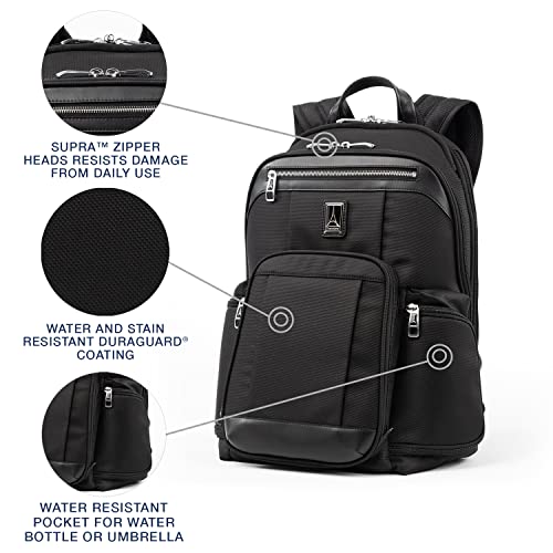 Travelpro Platinum Elite Business Laptop Backpack, Fits up to 17.5 Inch Laptop, Work, Travel, Men and Women, Shadow Black