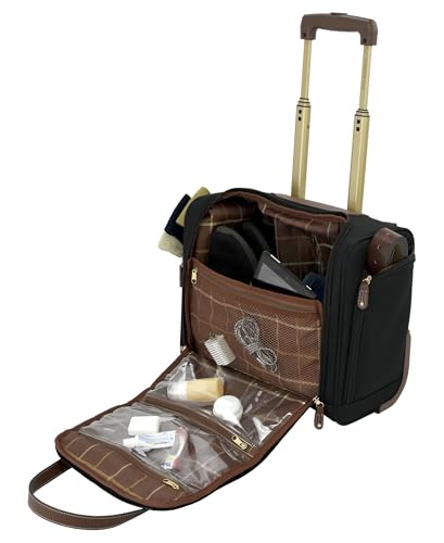 London Fog Nottingham 15 Inch Under the Seat Bag, Black Chestnut