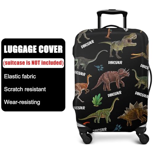Subvise Dinosaur Suitcase Cover for Dinosaur Lover,Suitcase Protector Elastic Luggage Cover Anti-scratch (Medium (22-24in))