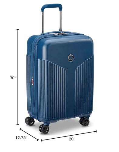 DELSEY PARIS Comete 3.0 Hardside Expandable Luggage with Spinner Wheels, Blue, 3-Piece Set (20/24/28)