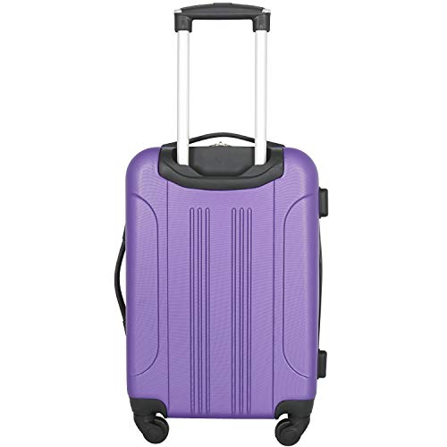 Travelers Club Chicago Hardside Expandable Spinner Luggage, Purple, 22" Carry-On