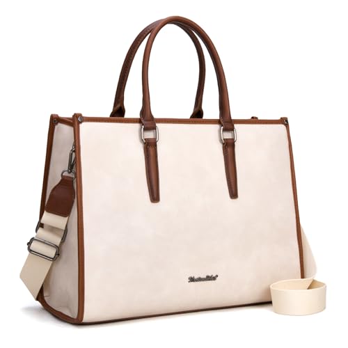 Montana West Laptop Tote Bag for Women 15.6 Inch Waterproof Leather Computer Bags Business Office Work Briefcase MWC-625BG