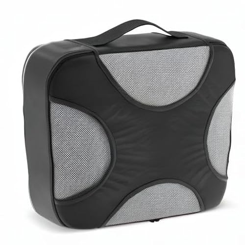 Shacke Packing Cubes for Travel 6 Set - Premium Luggage Organizer Bags - Versatile Travel Organizer for Women and Men - Optimized Packing Bags - Travel Essentials (Pure Black)