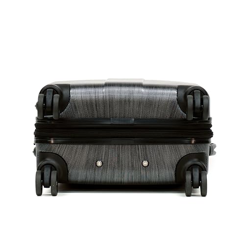Olympia U.S.A. Aerolite Expandable Lightweight Hardside Double 4 Wheel Spinner Luggage Suitcase with TSA Lock 21-inch Carry On