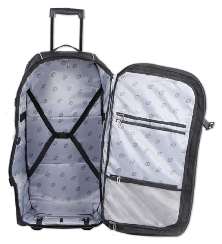 Harley-Davidson Rugged Polyester Large Rolling Duffel Bag - Black (33")