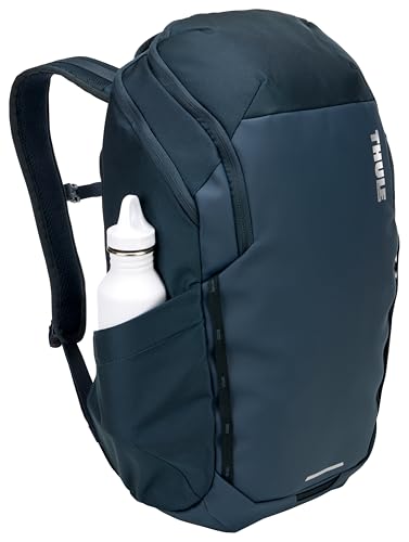Thule Chasm 26L Backpack,Durable Water-Resistant Recycled Materials,Mesh Pockets Organization, Side Zipper Easy Access