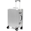 VentureVault Carry On Luggage 22x14x9 Airline Approved, Zipperless Luggage Carry On, Hard Shell Suitcases with TSA Lock, Lightweight Carry On Suitcases with Aluminum Frame (silver, 20inch)