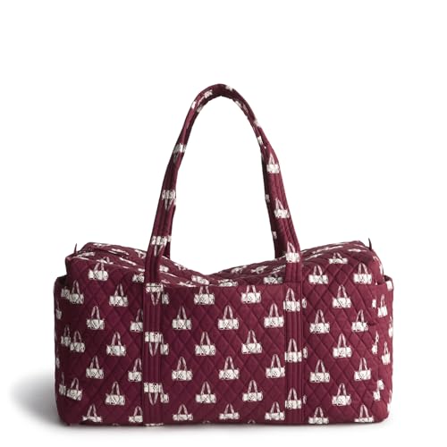 Vera Bradley Women's Premium Cotton Large Original Duffel Bag, Duffel Mosaic, One Size