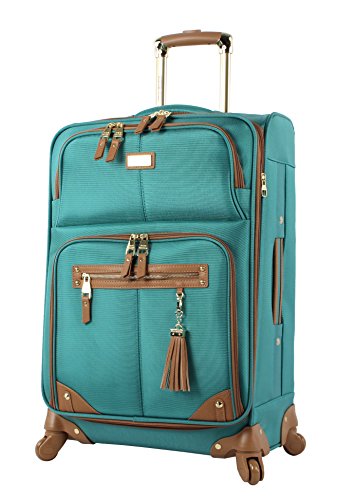 Steve Madden Designer Luggage Collection - 3 Piece Softside Expandable Lightweight Spinner Suitcase Set - Travel Set Includes an Under Seat Bag, 20-Inch Carry on and 28-Inch Checked Suitcase, Harlo
