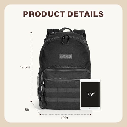 Wrangler Backpack for Men and Women, Casual Daypack for Travel, Work School, Laptop Backpack with Notebook Sleeve