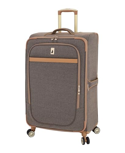 London Fog Kensington Navy Sand Herringbone 28" Expandable Spinner
