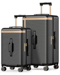Joyway Luggage Sets 2 Piece, 22 Inch Carry On Luggage and 26 Inch Trunk Checked Luggage with Cup Holder, Lightweight Hardside Suitcase with Pressure-resistant Frame, Shock Absorbing Wheel and TSA Lock