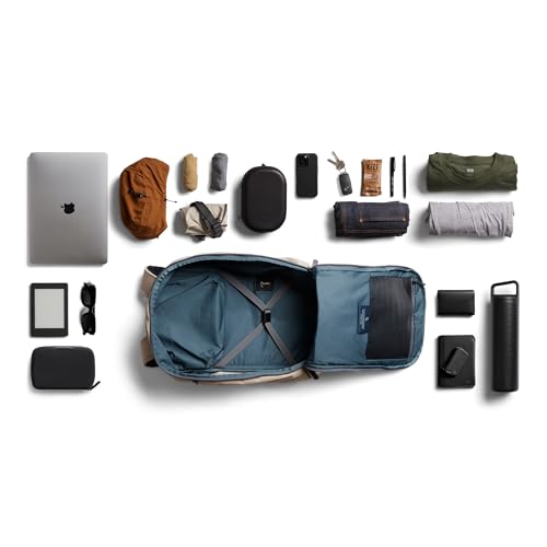 Bellroy Transit Workpack Pro (22L work bag/commuter backpack, fits 16” laptops; organization for travel and commutes)- Stone