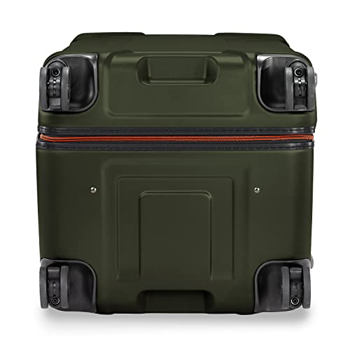 Briggs & Riley 32" Extra Large Trunk Spinner - Checked Luggage for Travel, Suitcases with Wheels, Hardside Rolling Bag for Men & Women, Self-Repairing Zipper - Torq Collection, Hunter Green