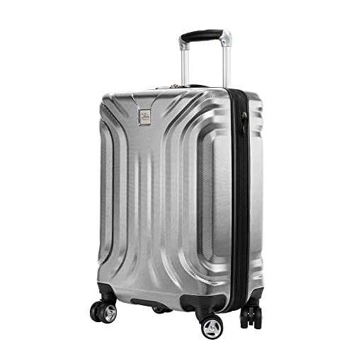 SKYWAY Skyway Nimbus 4.0 Hardside Spinner Luggage (Shiny Silver, Carry-On 20-Inch) (49M-20)