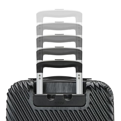 American Tourister Mickey Mouse Carry-On Luggage - Airline Approved, Durable Hardshell with RightHeight Adjustable Handle - Expands 1.5in - Roll Confidentially with Dual 360 Spinner Wheels