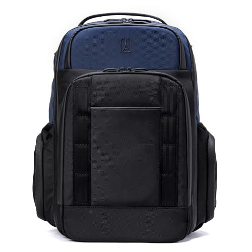 Travelpro Altitude Large Expandable Travel Laptop Backpack 30-36L, 16 Inch Laptop, Water Resistant, Work, Business, Men and Women, Aviator Navy