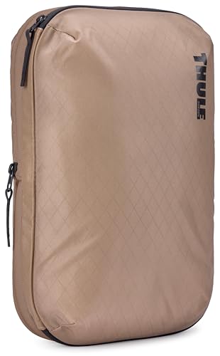 Thule Compression Packing Cube, Size Medium, Semitransparent Fabric, Easy to Pack, YKK Zippers