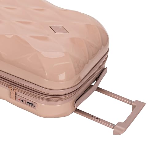 kensie Enchanting 3 Piece Luggage Set, Rose Dust
