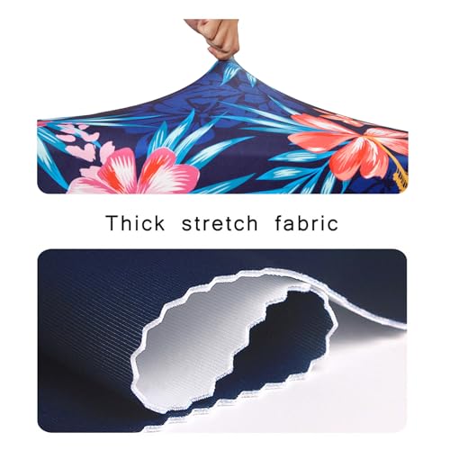WUJIAONIAO Travel Luggage Cover Baggage Suitcase Cover Protector Skins 18-32 Inch (Flower, M (for 22-24 inch luggage))