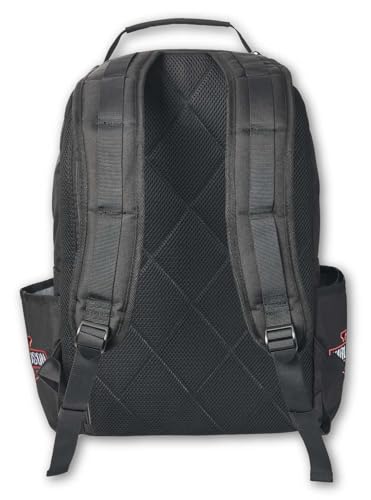 Harley-Davidson Classic Iconic H-D Sport Stripe Backpack, Rugged Polyester Black